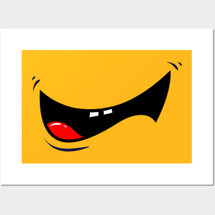 Big Face Mouth Smile Posters and Art